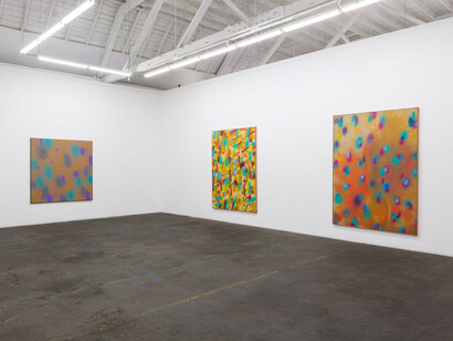 Michael Todd, Spray Paintings 1969 - 1971, installation view. Courtesy of Royale Projects, LA
