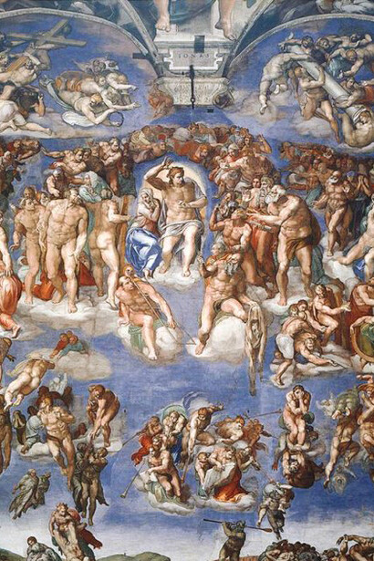 Michelangelo, Giudizio Universale, particolare