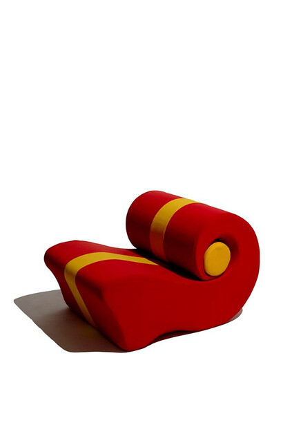 Studio65, “Chiocciola” Chair, designed 1972, made 1973, polyurethane foam and upholstery, the Museum of Fine Arts, Houston, the Dennis Freedman Collection, gift of Dennis Freedman. © 1972 Studio65 / Kent Pell, photographer