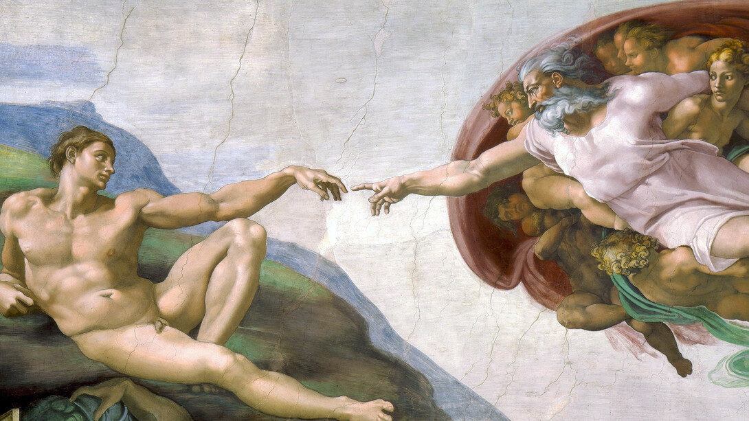 «La creación de Adán» (1511), Miguel Ángel