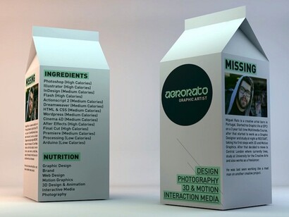 Un currículum en un cartón de leche