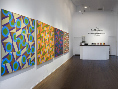 The Karl Benjamin X Comme des Garçons Project. Courtesy of Louis Stern Fine Arts