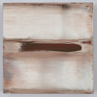 Pedro Calapez, Byte 40, 2014, Oil on lacquered aluminum, 15 3⁄4 x 15 3⁄4 x 3 1⁄2 inches (40 x 40 x 9 cm)