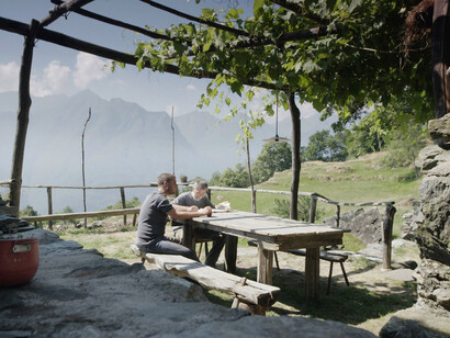 A scene from the film 'La Terra Buona'