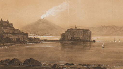 Carl Gustav Carus,Gulf of Naples, 1856, 28,2 x 45,3 cm