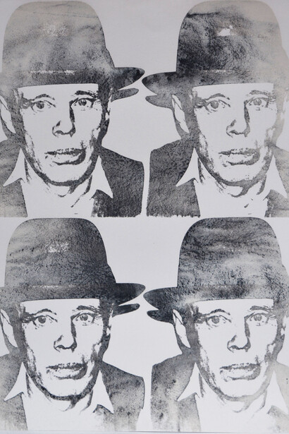 Andy Warhol, J Beuys, 1980-83, serigrafia su carta, 101.6x81.2