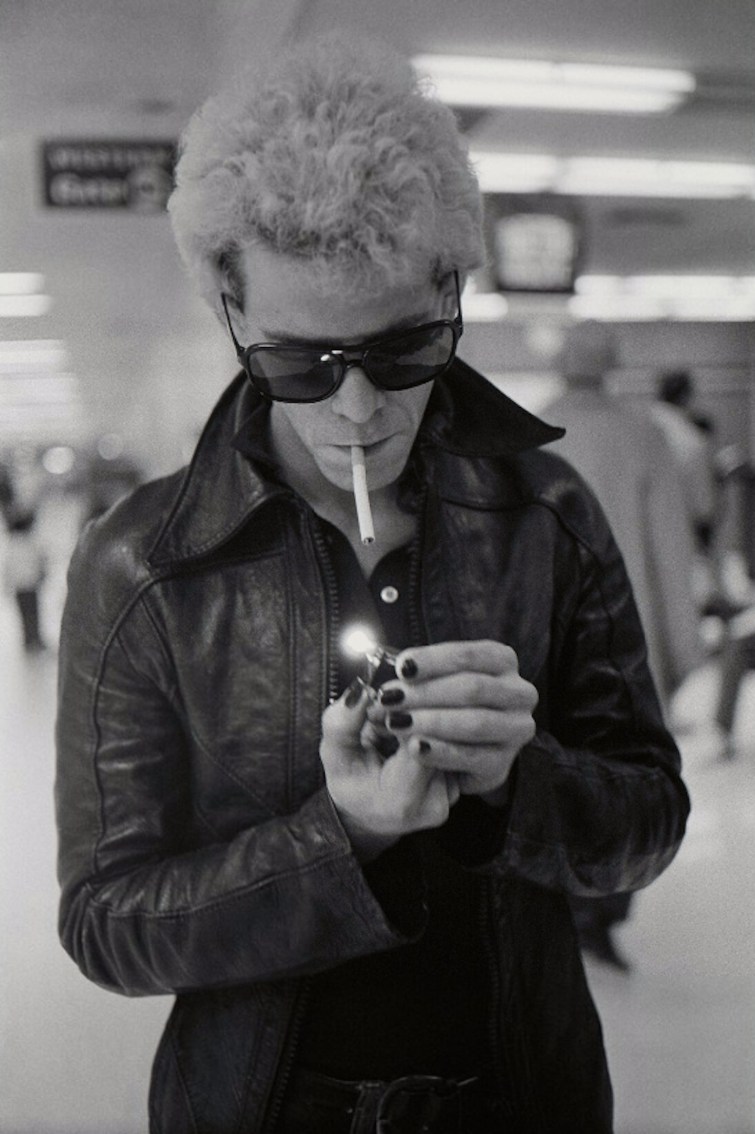 Michael Zagaris, Lou Reed at the San Francisco International Airport, 1974. Courtesy of Milk Gallery