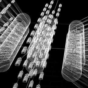 Carlos Miguel Gonçalves, Pulse space 02, structure (detail). Courtesy of the Islamic and Mediterranean Cultural Centre of Silves