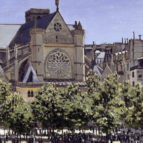 Claude Monet, Saint Germain l'Auxerrois, 1867. Courtesy of Staatliche Museen
