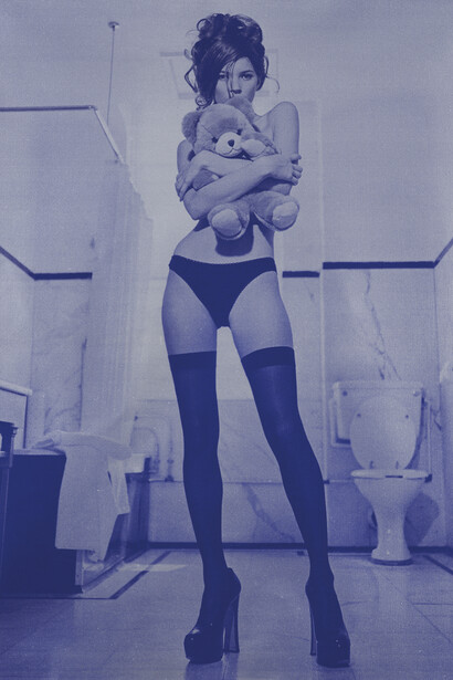 Kate Moss Superstar Blue 2 (lrg) ultramarine & silver