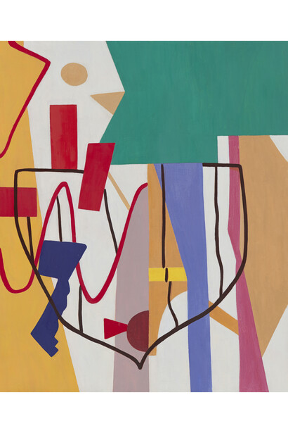 Shirley Jaffe, Adria's Green, 2014, oil on canvas, 28 ¾ x 23 ½ inches (73 x 60 cm)