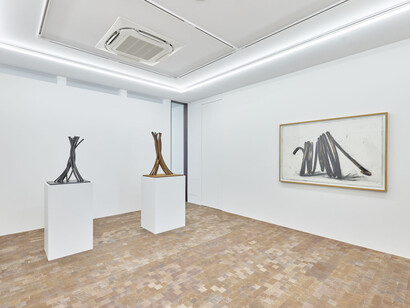 Bernar Venet, Algorithm and chance, vue d'exposition. Avec l'aimable autorisation de Ceysson & Bénétière