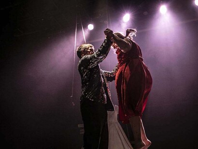 Lo specchio della regina, view of the performance. Courtesy of Teatro Donizetti
