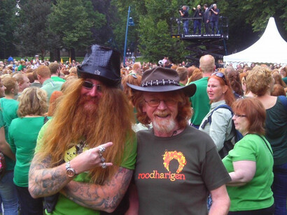 Two funny redhead boys