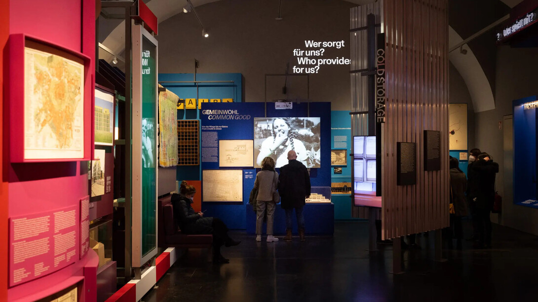 Hot questions, cold storage, exhibition view. Courtesy of Architekturzentrum Wien