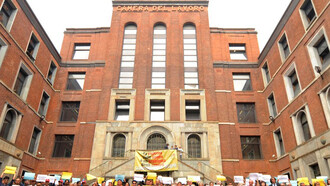 La Camera del Lavoro di Milano, manifestazione "Bring Back our Girls"