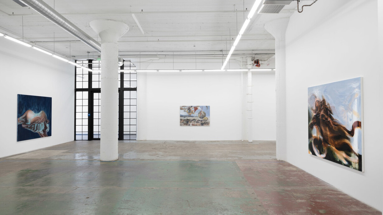 Liang Fu, Chantal Khoury, Daniel Pitín, Nadia Waheed, exhibition view. Courtesy of Nicodim Gallery