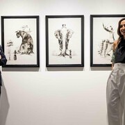 Saúl Nájera, Las leyes del Demiurgo, vista de exhibición. Cortesía de la Galería 1-2-3