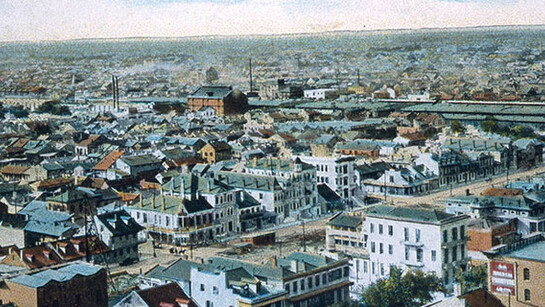 Postcard showing view of Storyville; New Orleans: C. B. Mason, [1904–8]; The Historic New Orleans Collectiom