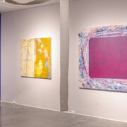 Verónica Lehner, De ruidos, desbordes y otras fricciones, vista de exhibición. Cortesía de Galería La Cometa