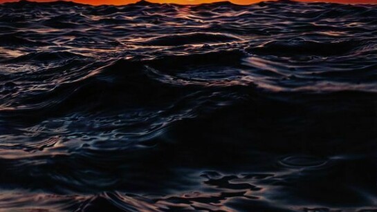 Detail of Damian Loeb, Rayleigh Scattering, 2013 Oil on linen 36 x 36 inches (91.4 x 91.4 cm)Private Collection. Courtesy of the artist and Acquavella Galleries