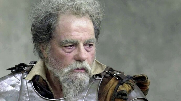 El actor Fernando Rey como Don Quijote