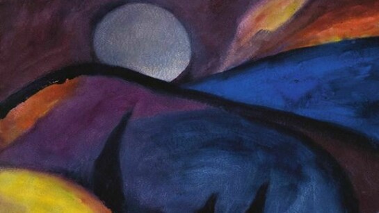 Full Moon (From the "Own World" series), c.1995 watercolour on paper 73x90 cm.