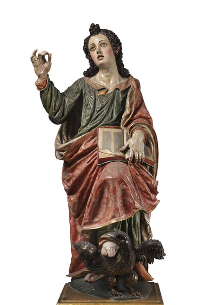 Anónimo, San Juan Evangelista, s. XVII. Cortesía del Museo Pedro de Osma