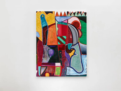 Carrie Rudd, The lips, the teeth, the tip of the tongue, exhibition view. Courtesy of Polina Berlin Gallery