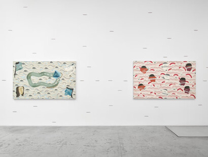 Tran Luong, When sky merges with Earth, exhibition view. Courtesy of Bortolami