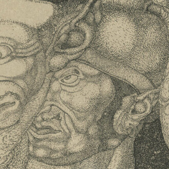 Paul Klee, Komiker (Comedian) [Invention 4] (detail), 1904. Courtesy of San Francisco Museum of Modern Art