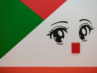 Ad Minoliti, Escola feminista de pintura, vista da exposição. Cortesia da Pinacoteca