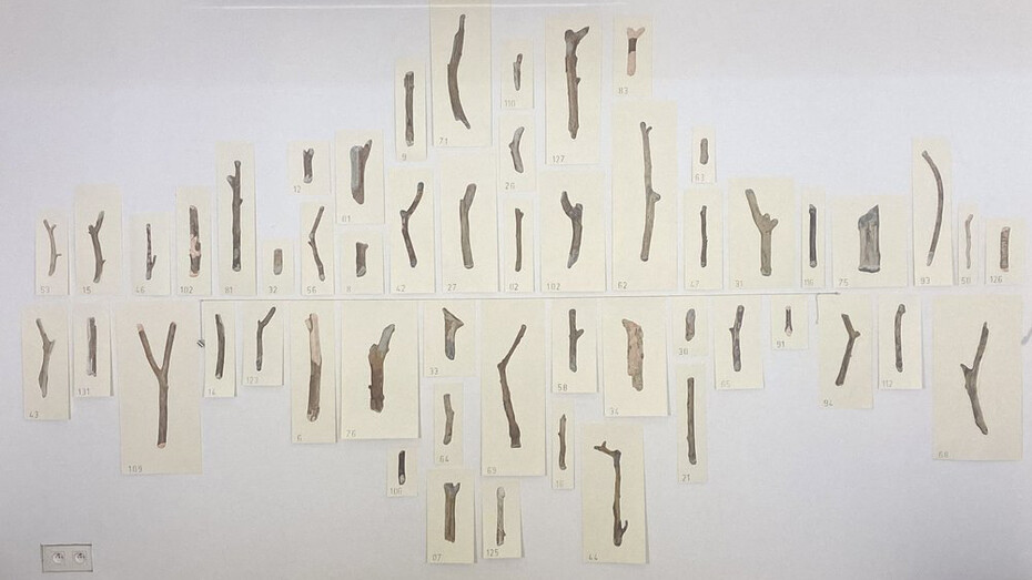 Gabriela Albergaria, Season to rest or reparar, réparer, repair, painting in exhibition. Courtesy of Sapar Contemporary 