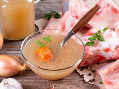Bone broth contains abundant protein and vital nutrients that can improve digestion, strengthen muscles and bones, and assist with maintaining a healthy weight
