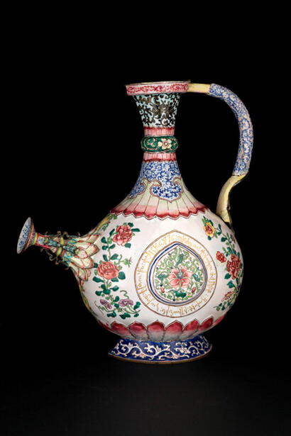 Kalfayan Collection, Bronze enamelled pitcher, Canton, (China) 1776, Photographer Thanos Kartsoglou
