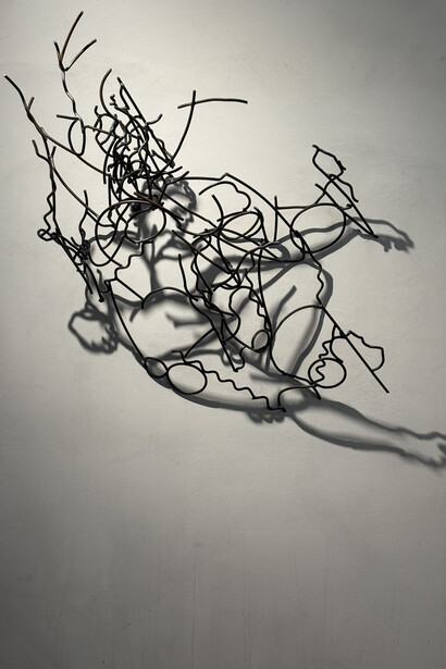Larry Kagan, Michelangelo's Adam, 2025. Courtesy of Louis K. Meisel Gallery