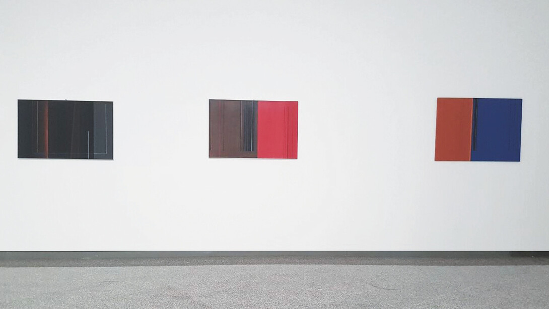 Luc Peire, Exhibition view. Courtesy of Lorenzelli Arte