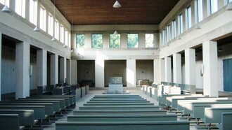 Hans van der Laan. Iglesia de la abadía de Vaals (Holanda). 