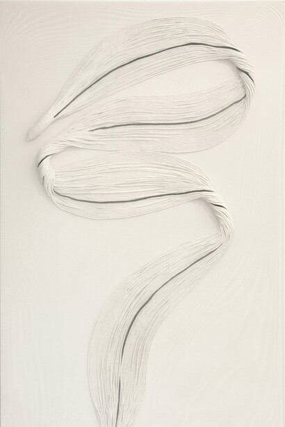 Sameh Khalatbari, Veins of sorrow no. 8 (detail), 2025. Courtesy of Modernism Inc.