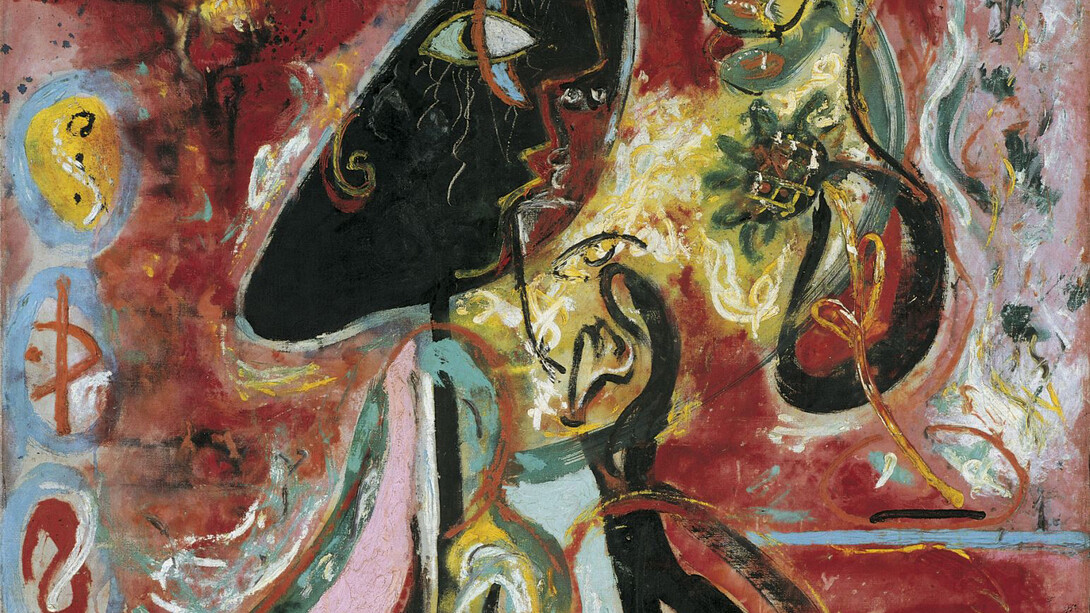 Jackson Pollock, The Moon Woman, 1942, detail, oil on canvas, 175.2 x 109.3 cm. Peggy Guggenheim Collection, Venice. © Jackson Pollock, by SIAE 2015