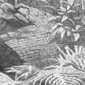 Sam Harrison, To a grandmother (State I) (detail), 2025. Courtesy of Onespace Gallery