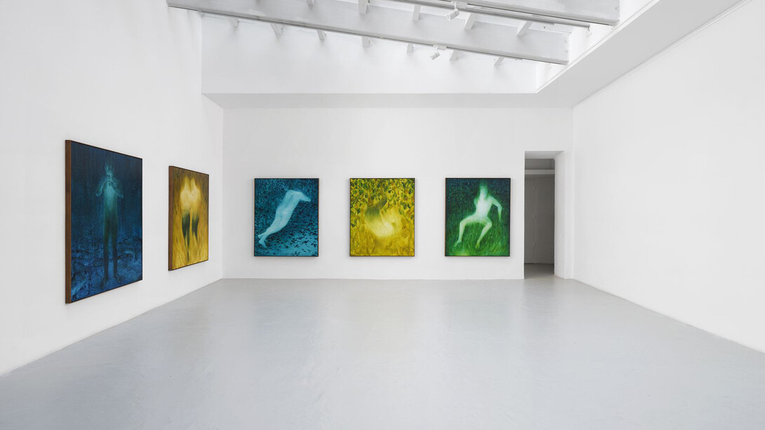 Xie Lei, Mort heureuse, vue de l'exposition. Avec la courtoisie de Semiose Gallery