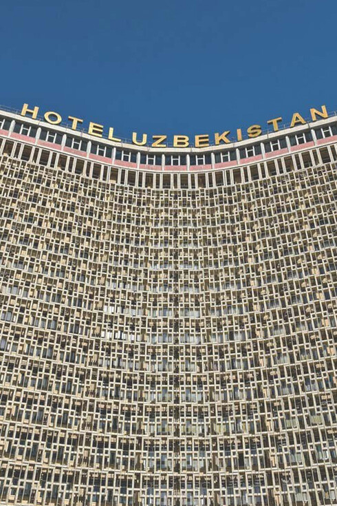 The beautiful Hotel Uzbekistan has become a symbol of Tashkent