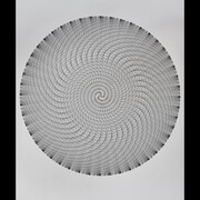 Harold Granucci, B&W Whorl Large, rapidograph pen on Strathmore board, 48x40 inches. Courtesy of Art Sales & Research
