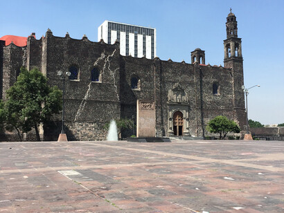 Plaza de las tres culturas in Tlatelolco, 2015, photo Annalisse Pfeiffer
