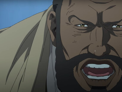 A gripping scene from Ninja Kamui, showcasing its flawless action choreography and thrilling, high-speed chases through neon-lit cityscapes