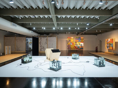 Formas das águas, vista da exposição. Cortesia do Museu de Arte Moderna do Rio de Janeiro