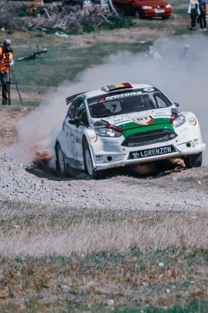 Car successfully completes drift