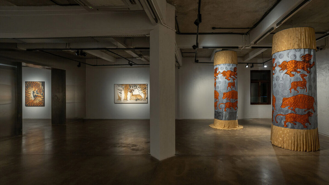 Zimbiri, Dear tiger, exhibition view. Courtesy of Nature Morte