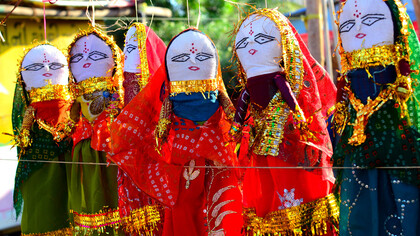 Puppets at Tarnetar Fair-Gujarat © Anand Purohit